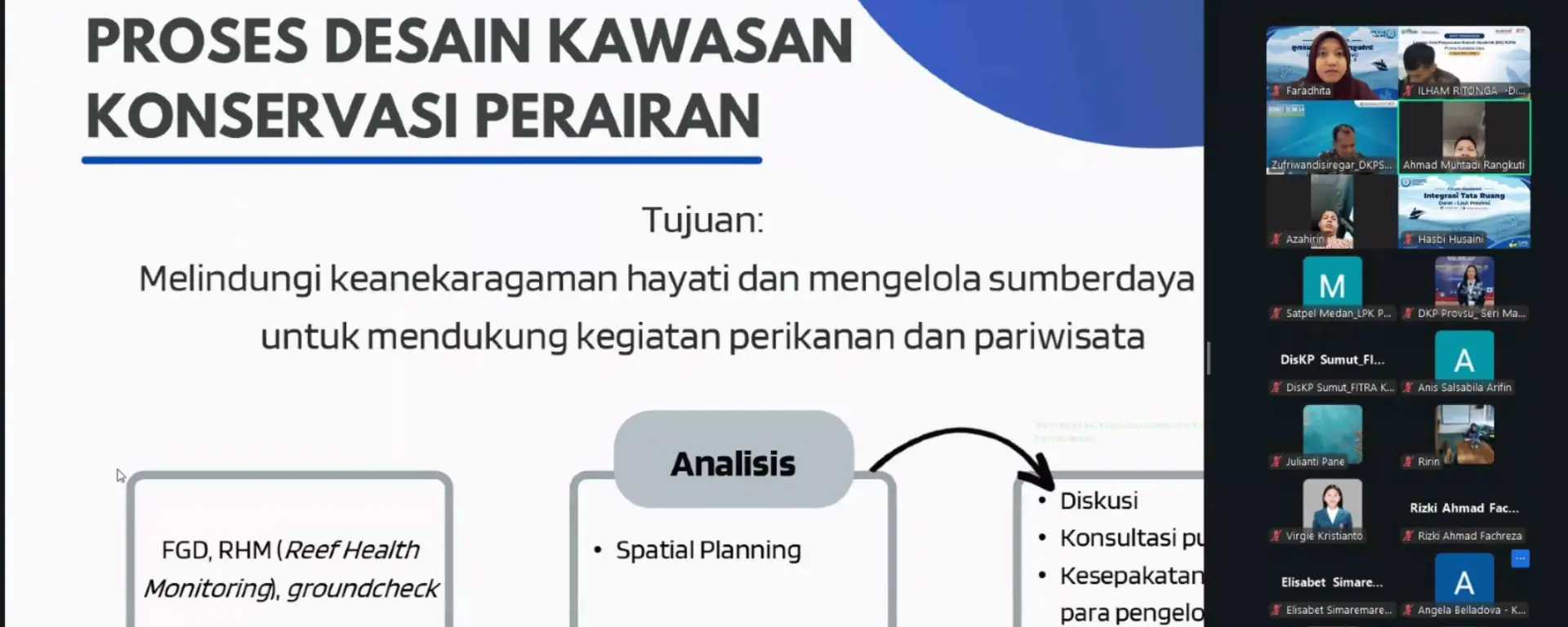 Kaprodi MSP USU Jadi Narasumber Konsultasi Teknis Usulan Penetapan Kawasan Konservasi Pulau Pandang